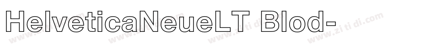 HelveticaNeueLT Blod字体转换